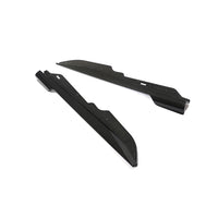Corvette C8 carbon fiber side skirt installed, high-gloss carbon fiber exterior upgrade
