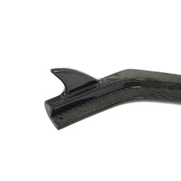 C8 front splitter carbon fiber finish and edge detail