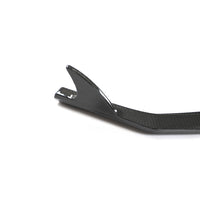 C8 front splitter carbon fiber finish and edge detail