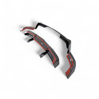 VASL Performance carbon fiber rear diffuser for Corvette C8 Z06, shown in high-resolution render highlighting the 5-piece design