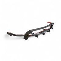 VASL Performance carbon fiber rear diffuser for Corvette C8 Z06, shown in high-resolution render highlighting the 5-piece design