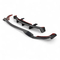 VASL Performance carbon fiber rear diffuser for Corvette C8 Z06, shown in high-resolution render highlighting the 5-piece design