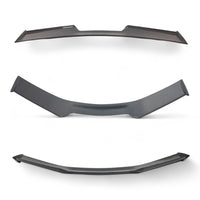 VASL carbon fiber rear spoiler, shown from rear three-quarter angle highlighting aggressive OEM 5V5 design