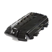 VASL Performance OEM-style dry carbon fiber LT2 engine cover front view for Corvette C8 Z51