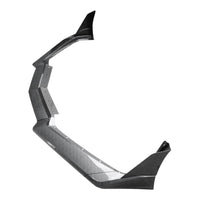 Side profile of pre-preg carbon fiber front splitter for Corvette C8 Stingray