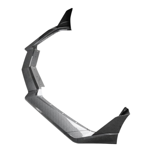 Side profile of pre-preg carbon fiber front splitter for Corvette C8 Stingray