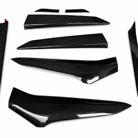 VASL 6-piece dry carbon fiber side fender vent door garnish overlay kit for Corvette C8 Z06 and E-Ray