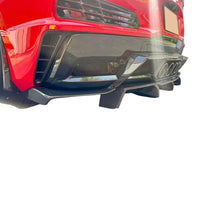 Gloss pre-preg 2x2 3K carbon fiber weave on C8 Z06 rear diffuser