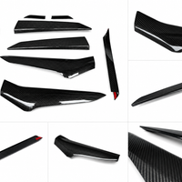 Pre-preg 2x2 3K dry carbon fiber side intake overlay trim for Corvette C8 Z06