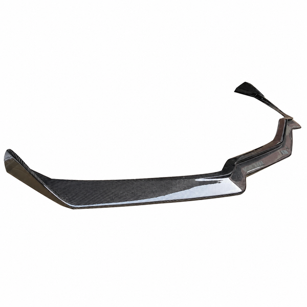VASL C8 Stingray 5VM-Style One-Piece Carbon Fiber Front Splitter Full View