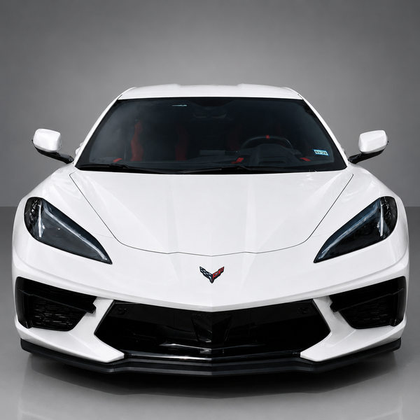 VASL Performance carbon fiber front splitter installed on Corvette C8 Stingray