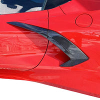 VASL Corvette C8 Stingray Dry Carbon Fiber Side Door Garnish Installed