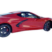 VASL Corvette C8 Stingray Dry Carbon Fiber Side Door Garnish Installed-03