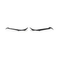 VASL C8 Stingray Dry Carbon Fiber Front Bumper Upper Canards Three-Quarter View