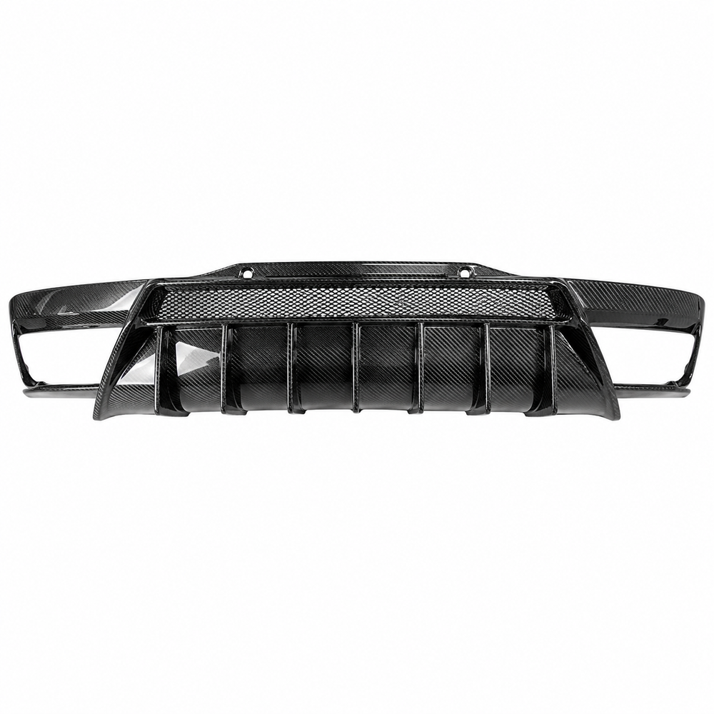 VASL C8 Stingray Finned Carbon Fiber Rear Diffuser Full Assembly