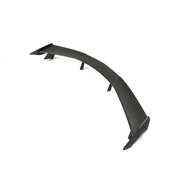 VASL C8 Stingray OEM-Style Carbon Fiber High Wing Spoiler Rear View-2
