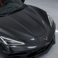 VASL C8 Stingray Pre-Preg Carbon Fiber Hood Installed