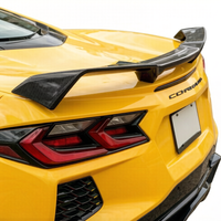 VASL Corvette C8 Stingray Carbon Fiber Z51-Style Rear Spoiler Installed