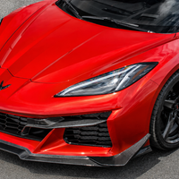 VASL Corvette C8 Z06/E-Ray Carbon Fiber Front Bumper Canards Installed