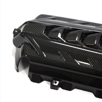 VASL Gloss 2x2 Twill Dry Carbon Fiber Engine Cover Detail