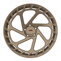 Bronze VASL VP02 custom forged concave wheels for Corvette C8 – side profile