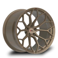 Gold VASL VP03 Concave forged wheel, emphasizing concave styling and premium aftermarket upgrade