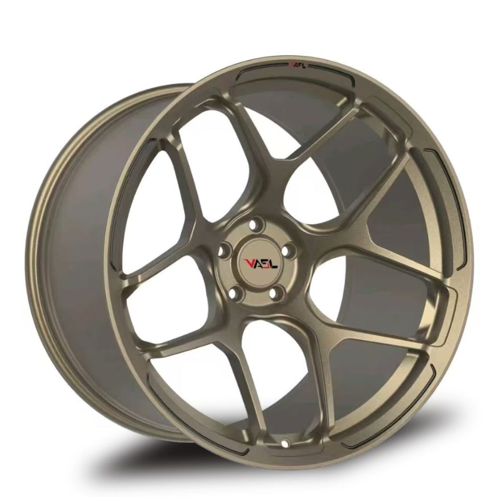 Render of VASL VP04 Y-Spoke Concave forged wheels for Corvette C8, showcasing detailed finish, spoke geometry, and fitment accuracy