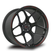 Black forged VP04 custom wheel designed for Chevrolet Corvette C8 with deep concave Y-spoke design