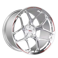 Full chrome forged wheel VP04 for Corvette C8 aftermarket wheels with aggressive concave profile