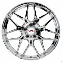 Full chrome VP07 forged monoblock wheels for Corvette C8 – premium forged aftermarket wheels with custom fitment