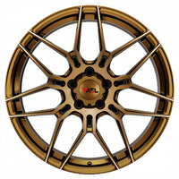 Gold VP07 forged monoblock custom wheels for Chevrolet Corvette C8 – lightweight forged aluminum aftermarket wheels