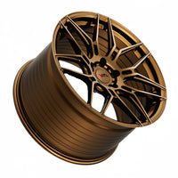 Gold VP07 forged monoblock custom wheels for Chevrolet Corvette C8 – lightweight forged aluminum aftermarket wheels