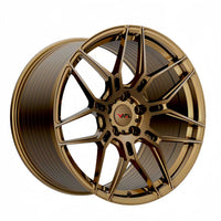 Gold VP07 forged monoblock custom wheels for Chevrolet Corvette C8 – lightweight forged aluminum aftermarket wheels