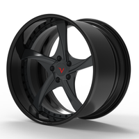 Classic 5 spoke forged wheels Corvette deep dish custom design