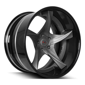 Gloss Black Barrel with Gloss Gunmetal Spokes