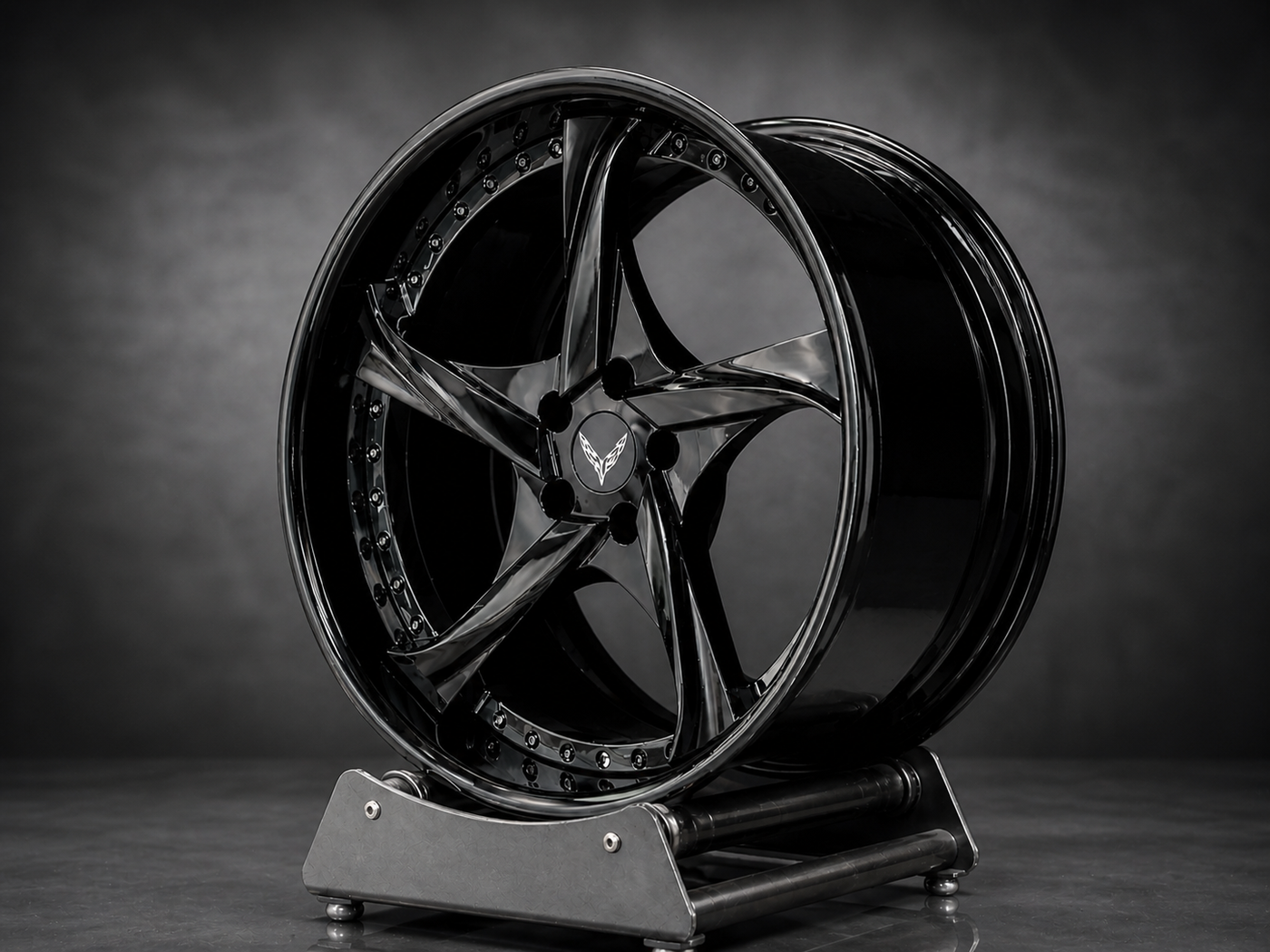VASL VP08 forged wheels Corvette deep dish rear fitment