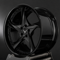 Corvette C8 E-Ray black wheels 5 spoke deep dish rims