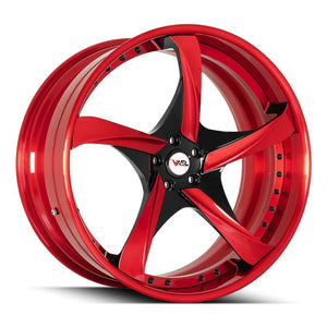 Gloss Red with Gloss Black