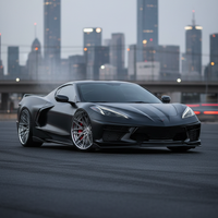 Corvette C8 fitted with VP12 forged 2-piece custom wheels aftermarket setup