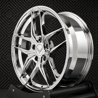 C6 Corvette aftermarket wheels in chrome finish