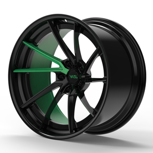 Gloss Black Barrel with Gloss Green Spokes