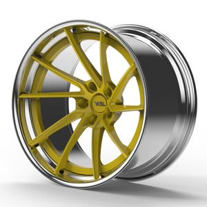 Polished Barrel with Gloss Yellow Spokes