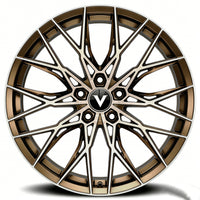 bronze multi spoke concave aftermarket wheels for corvette c8 stingray deep concave design