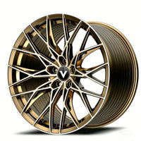 bronze multi spoke concave aftermarket wheels for corvette c8 stingray deep concave design