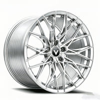 chrome multi spoke concave aftermarket wheels for corvette c8 stingray deep concave design