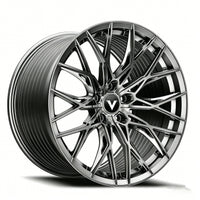 silver multi spoke concave aftermarket wheels for corvette c8 stingray deep concave design