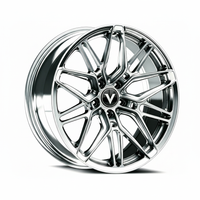 chrome forged concave wheels for corvette c8 stingray multi spoke design