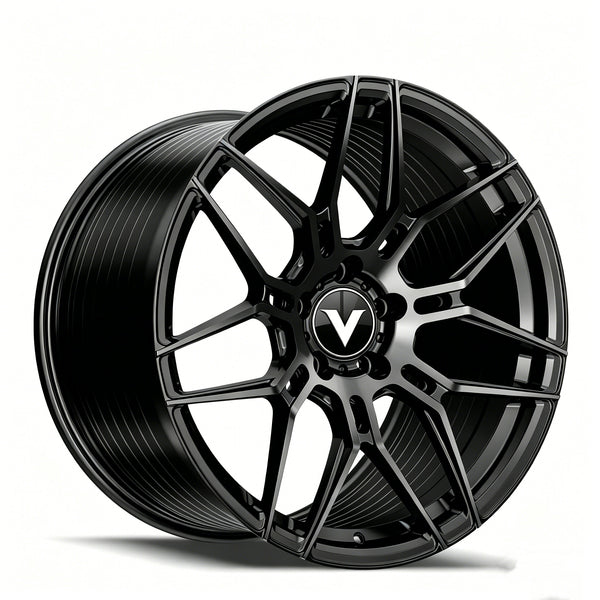 black deep concave forged wheels for corvette c7 z06 multi spoke design