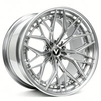c8 aftermarket wheels polished silver deep concave forged wheels corvette