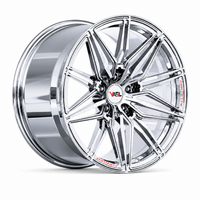 VP30 chrome multi-spoke C7 Corvette forged wheels with Corvette lip engraving